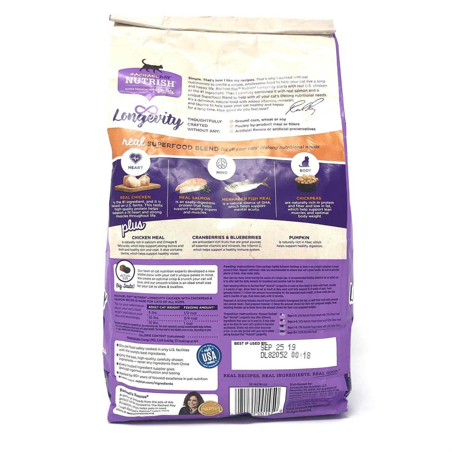 Rachael Ray Nutrish Longevity Dry Cat Food - Nail Gallerys