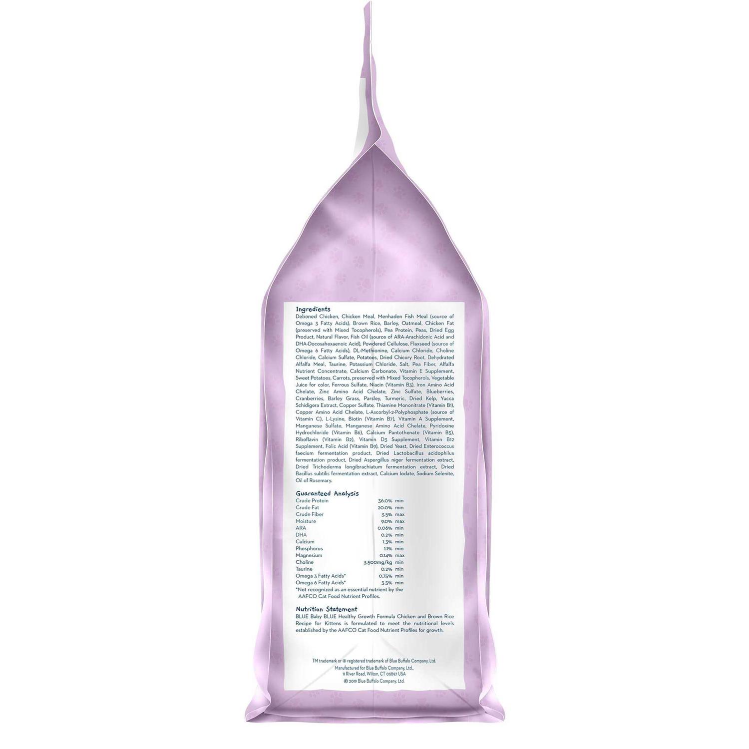 Blue Buffalo Baby Blue Healthy Growth Formula Natural Kitten Dry Cat Food, Chicken and Brown Rice Recipe - Nail Gallerys