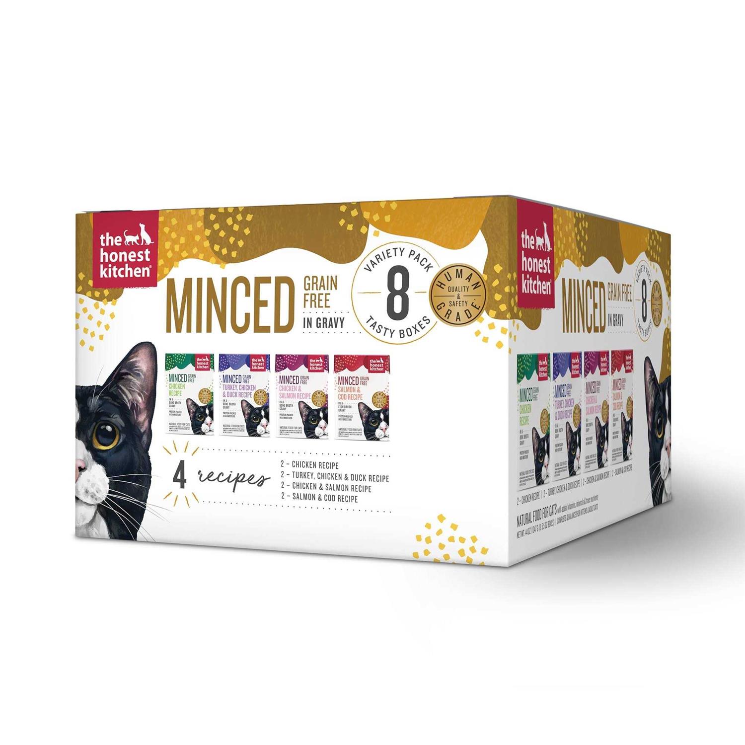 The Honest Kitchen Grain Free Minced in Gravy Wet Cat Food Variety Pack - Nail Gallerys