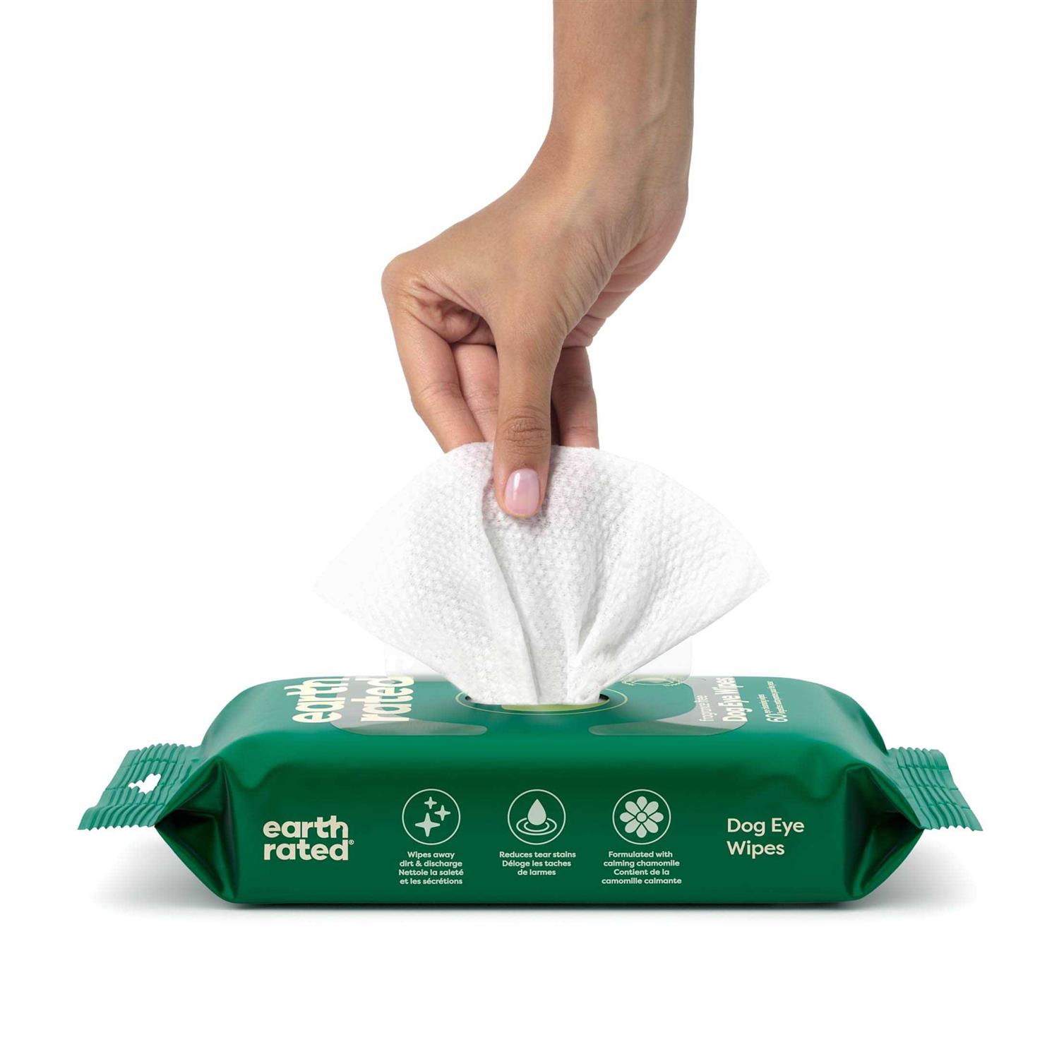 Earth Rated Hypoallergenic Plant Based Fragrance Free Dog Eye Wipes - Nail Gallerys