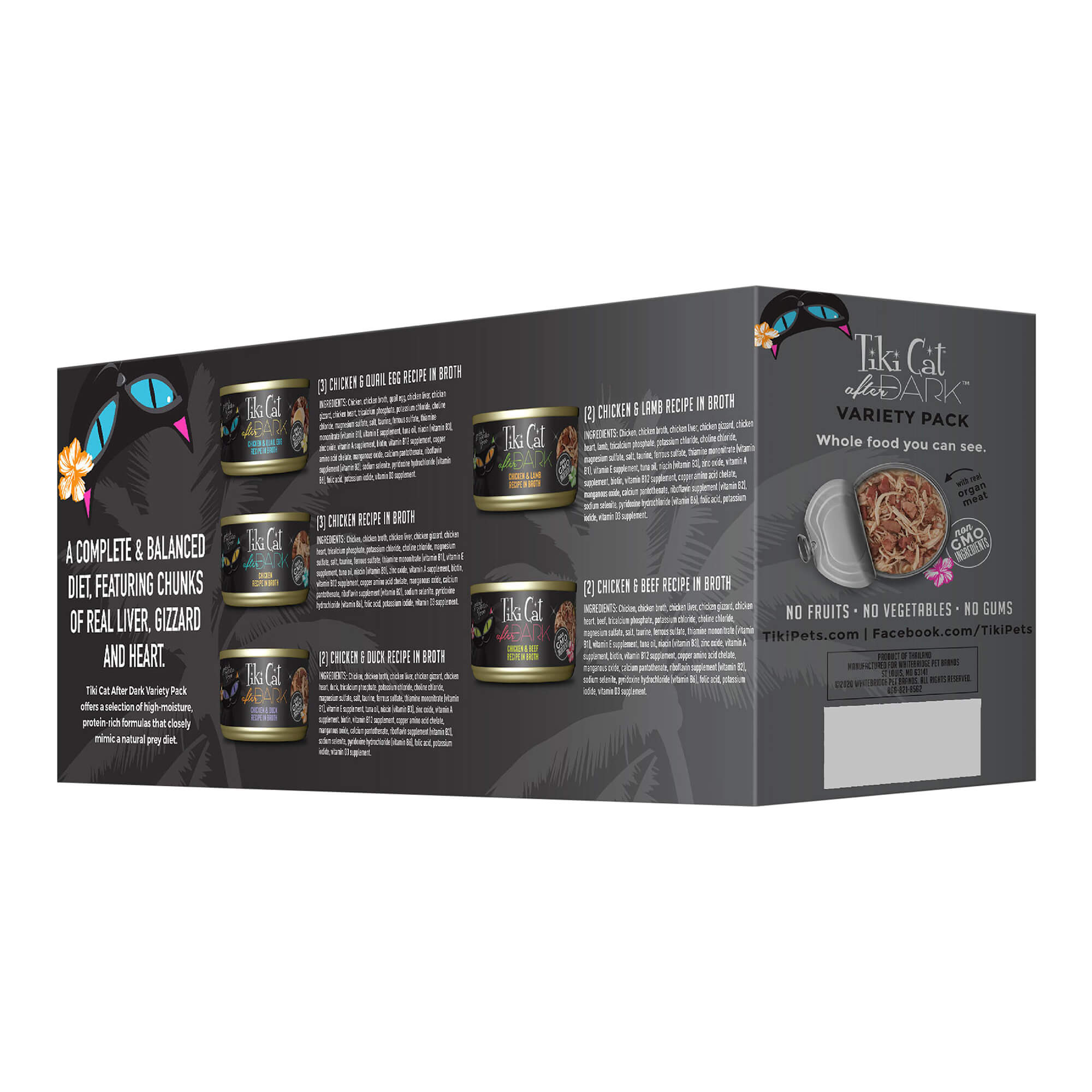 Tiki Cat After Dark Wet Cat Food, Variety Pack - Nail Gallerys