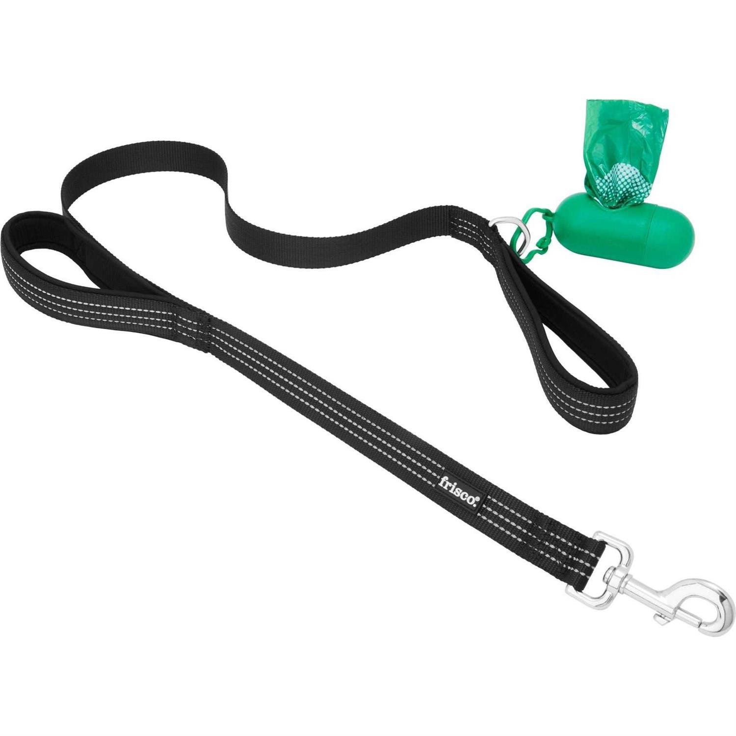 Frisco Traffic Leash with Dual Padded Handles & Poop Bag Dispenser - Nail Gallerys