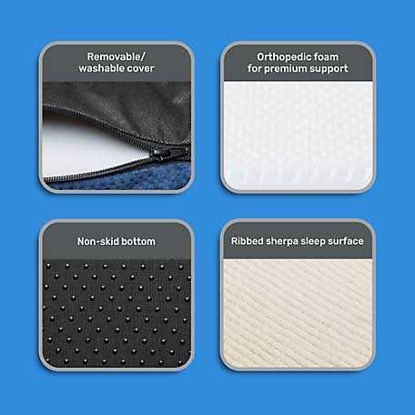 Retriever 3-Sided Bolster Orthopedic Pet Bed - Nail Gallerys