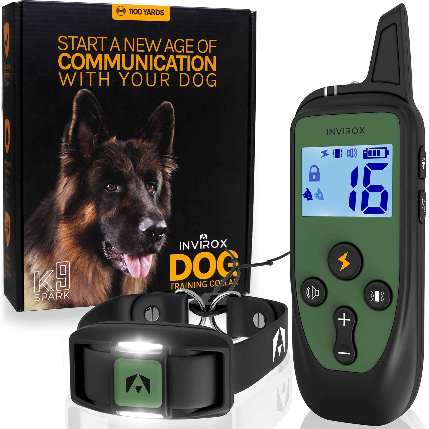 INVIROX Dog Shock Collar for Large Dog 124 Levels Dog Training Collar - Nail Gallerys