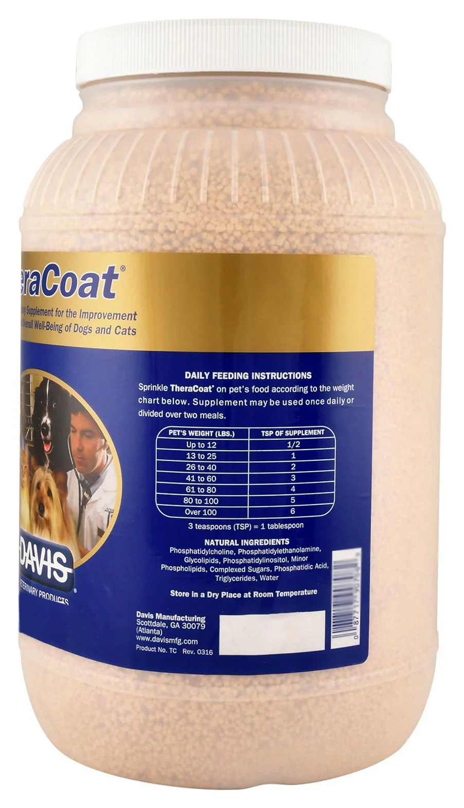 TheraCoat Skin & Coat Supplement for Dogs & Cats - Nail Gallerys