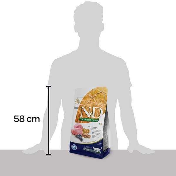 Farmina N&D Ancestral Grain Lamb & Blueberry Adult Dry Cat Food - Nail Gallerys