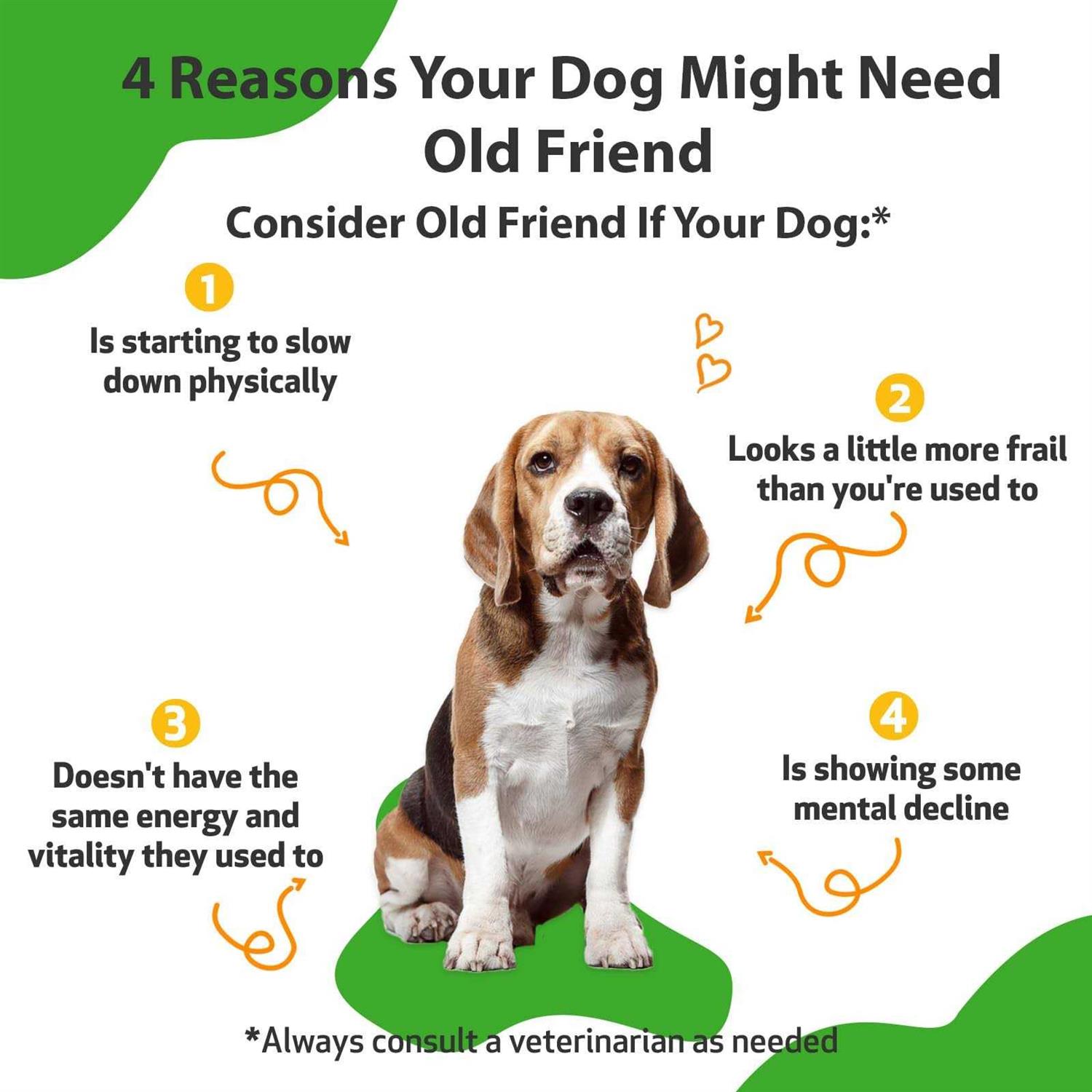 Pet Wellbeing Old Friend for Senior Dogs - Nail Gallerys