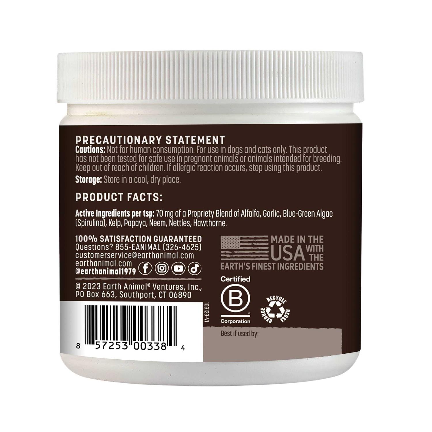 Earth Animal Flea & Tick Daily Herbal Internal Powder - Nail Gallerys