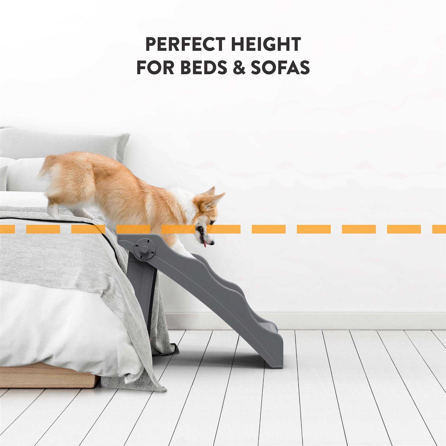 Tail Waggers Flexi-Step, Foldable Dog Pet Steps with 4-Step Design and Non-Slip Treads - Nail Gallerys