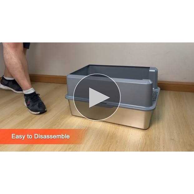 Suitfeel Enclosed Stainless Steel Litter Box XL Metal Litter Box with High Side - Nail Gallerys