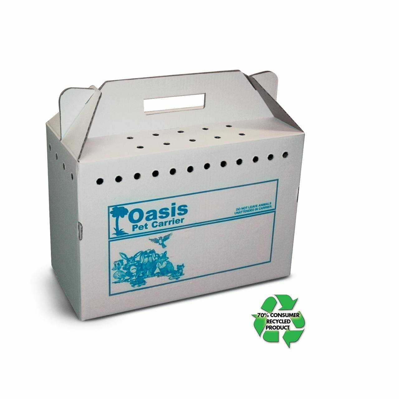 Oasis Disposable Pet Carrier Cardboard 17.5. x 12.25 x 8.75 - Nail Gallerys