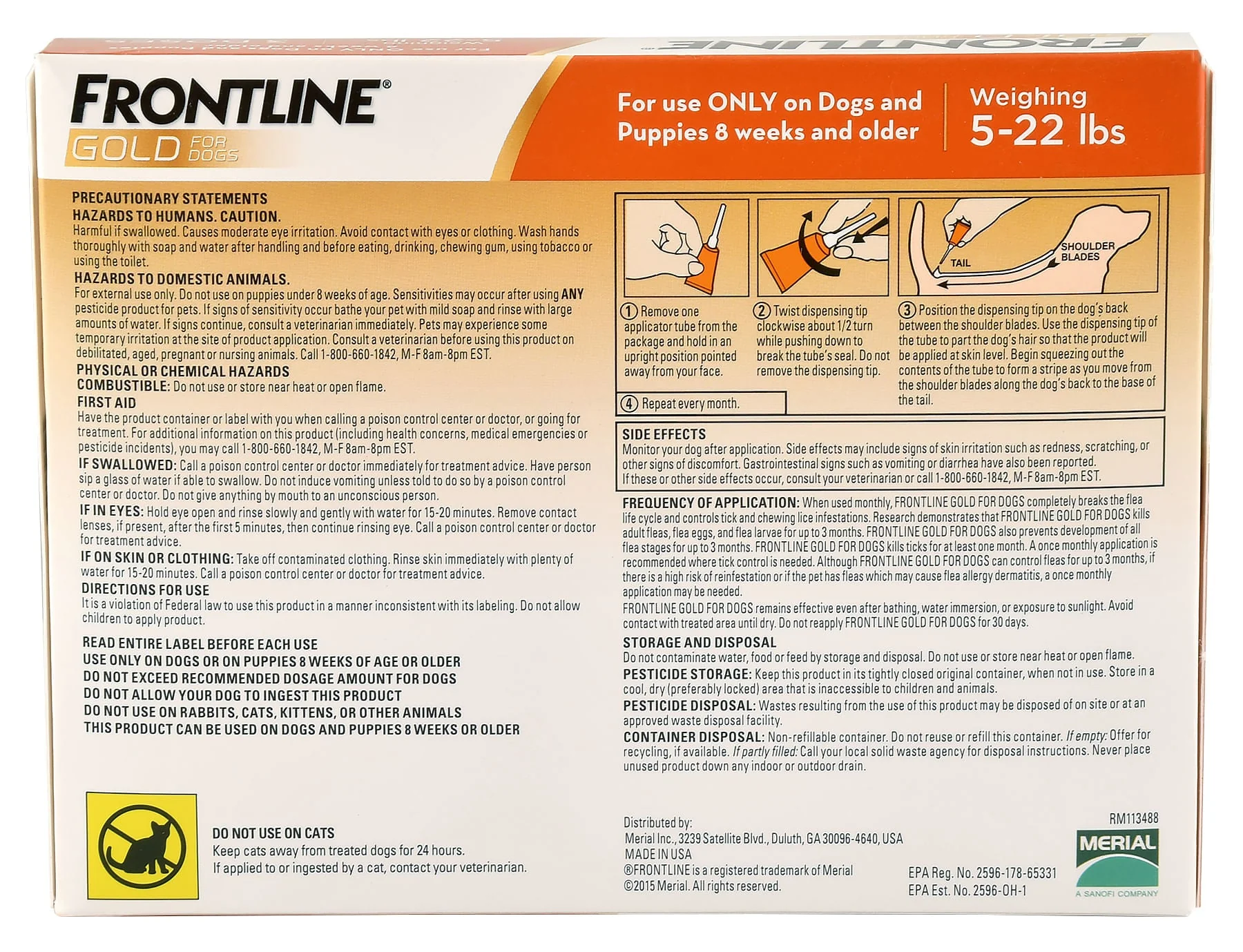 Frontline Gold for Dogs, 3-pack - Nail Gallerys