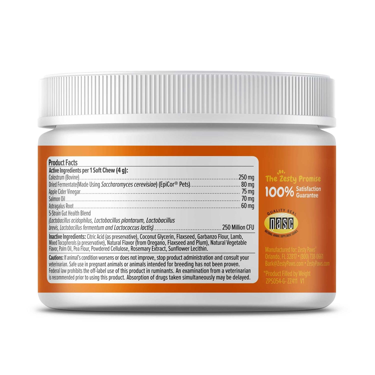 Zesty Paws Dog Allergy Relief Anti Itch Supplement Omega 3 Probiotics for Dogs - Nail Gallerys