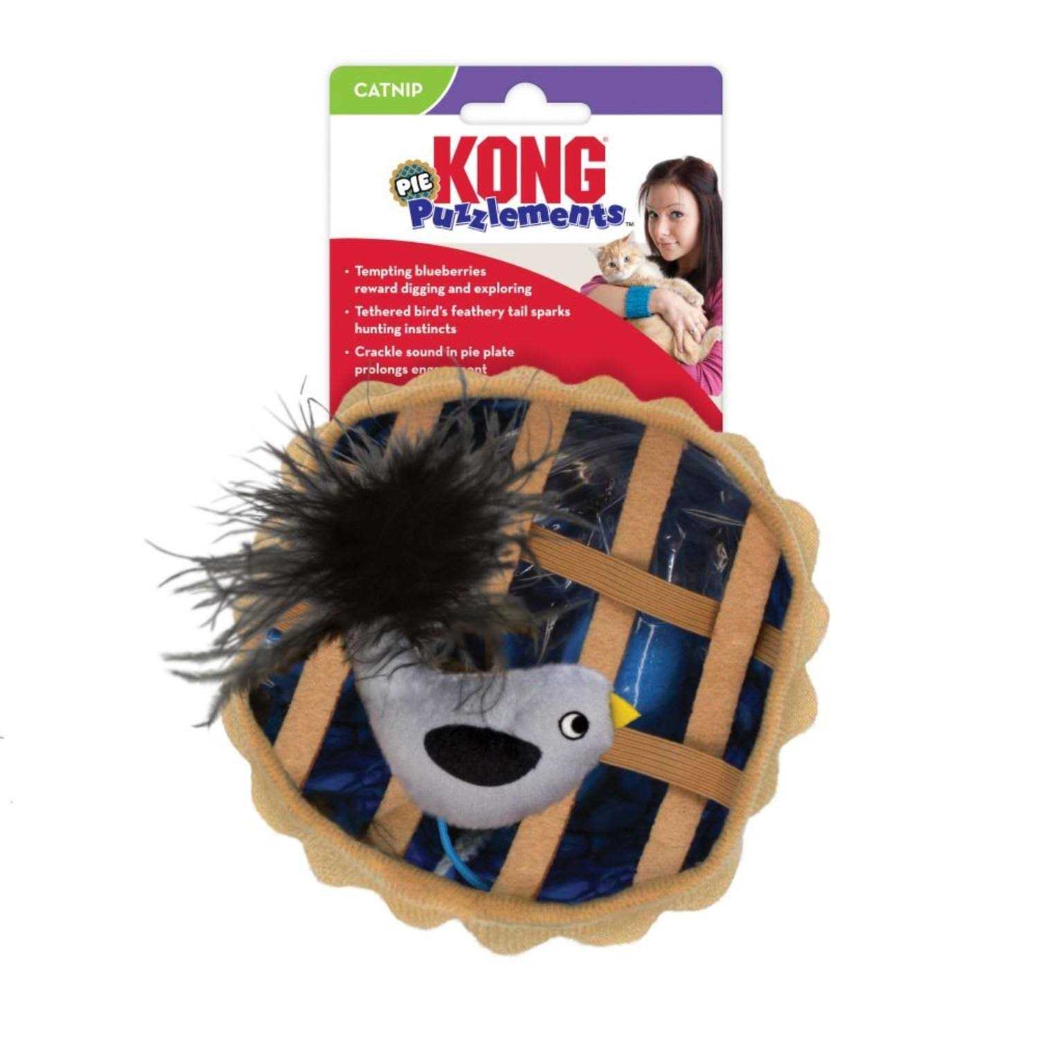 Kong Puzzlements Pie Cat Toy - Nail Gallerys