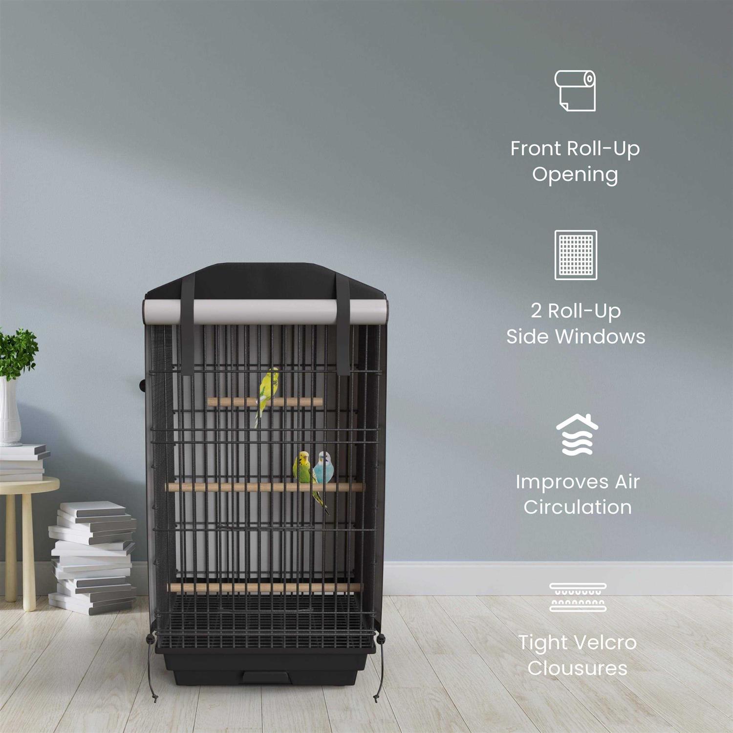 Knuti Universal Bird Cage Cover Good Night Blackout 51 inch x 38 inch x 23.5 inch inch Small Animal Cages Cover - Nail Gallerys