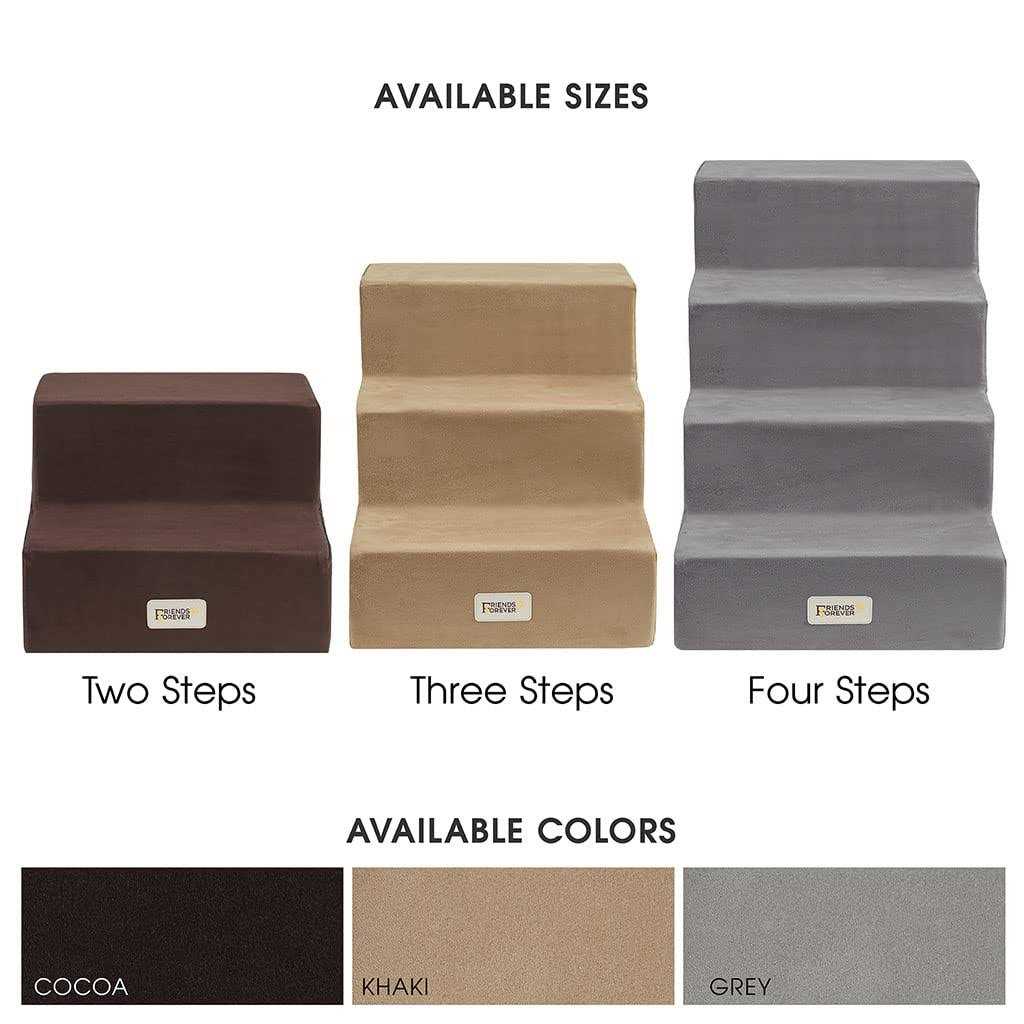 Friends Forever Milo Folding Dog Stairs for Indoor Premium Foam Pet S - Nail Gallerys