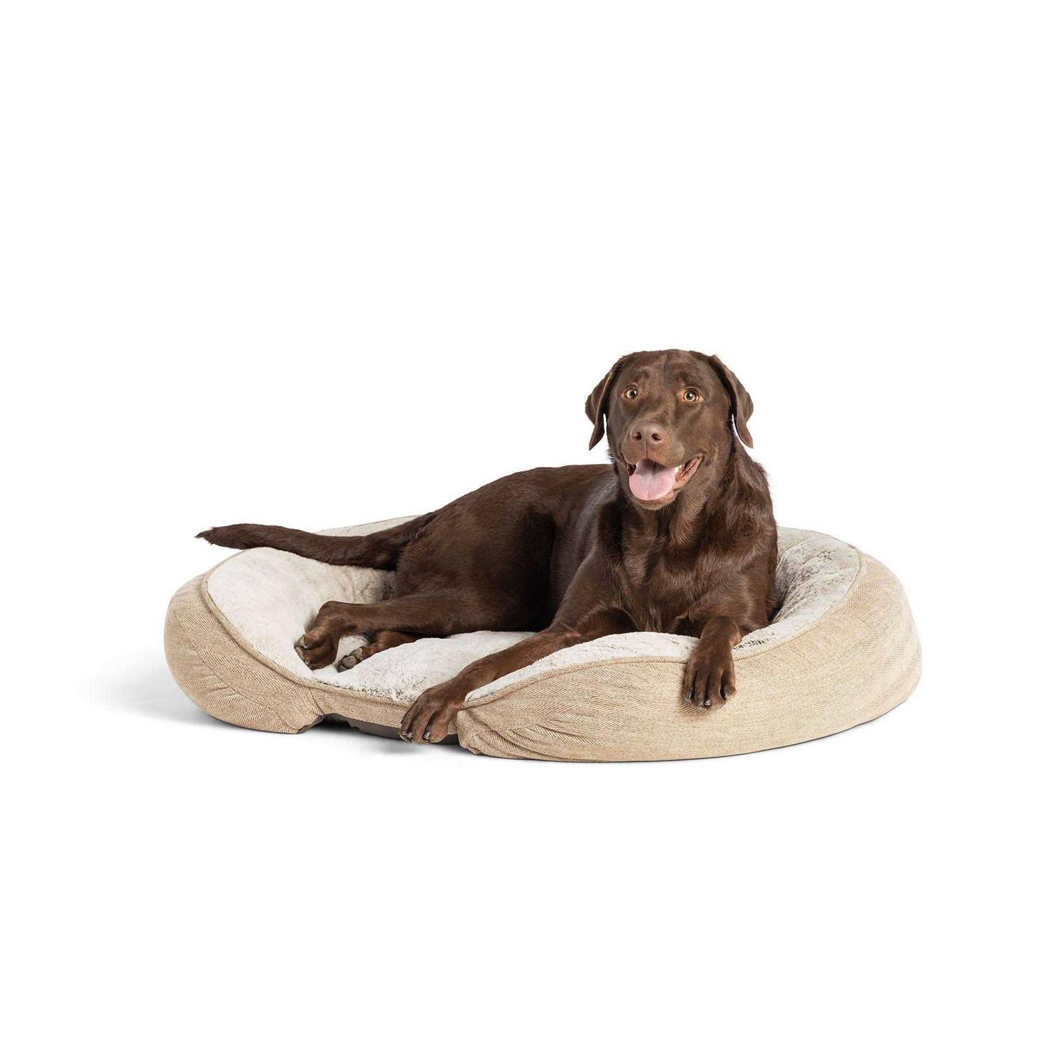 Top Paw Orthopedic Premium Support Oval Lounger Dog Bed - Nail Gallerys