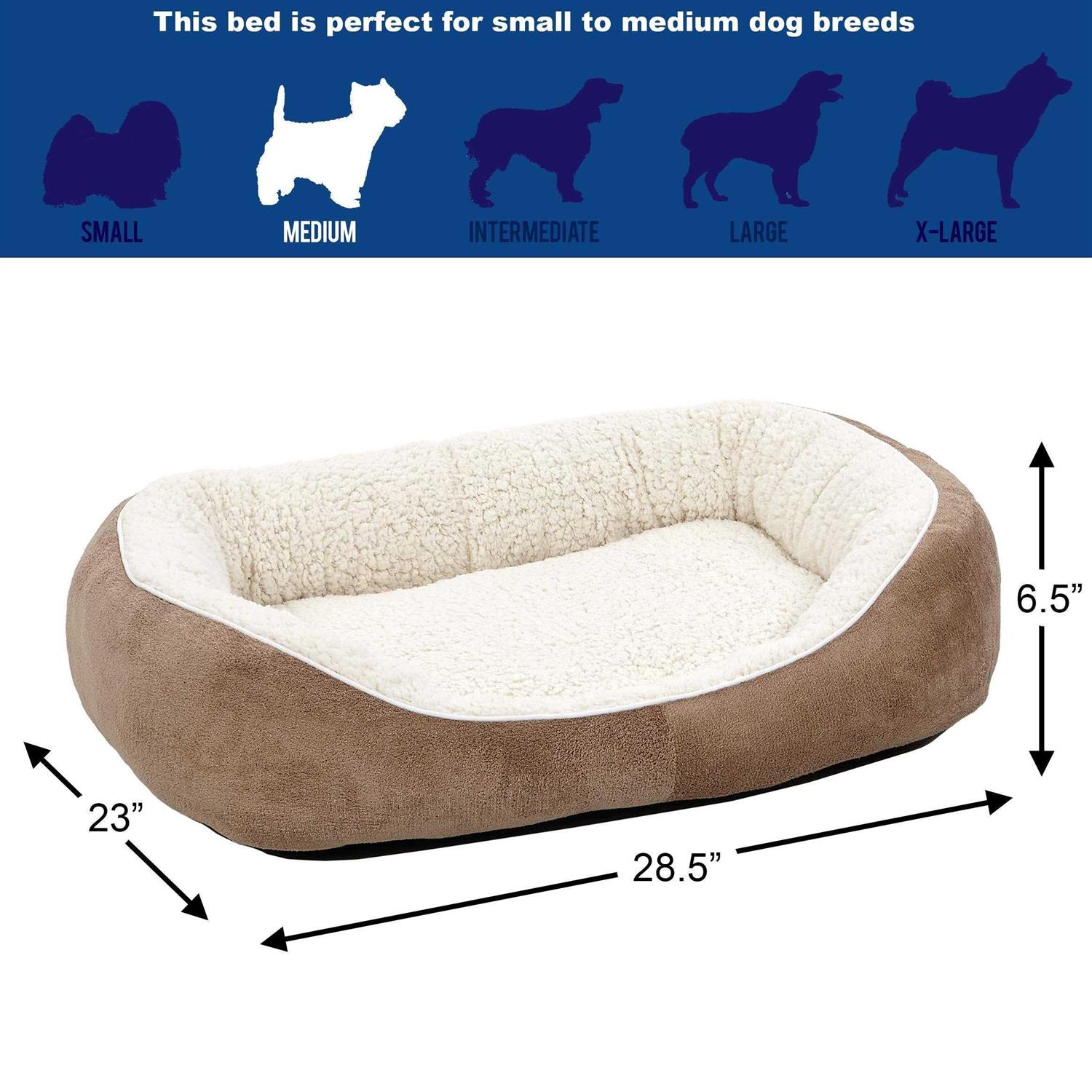 Midwest Medium Taupe Cuddle Bed - Nail Gallerys