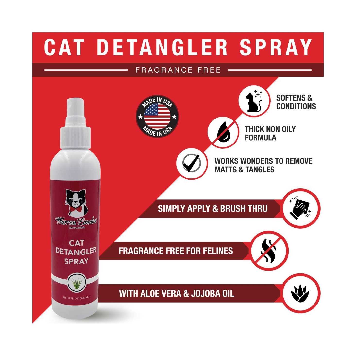 Warren London Cat Detangler Spray - Nail Gallerys