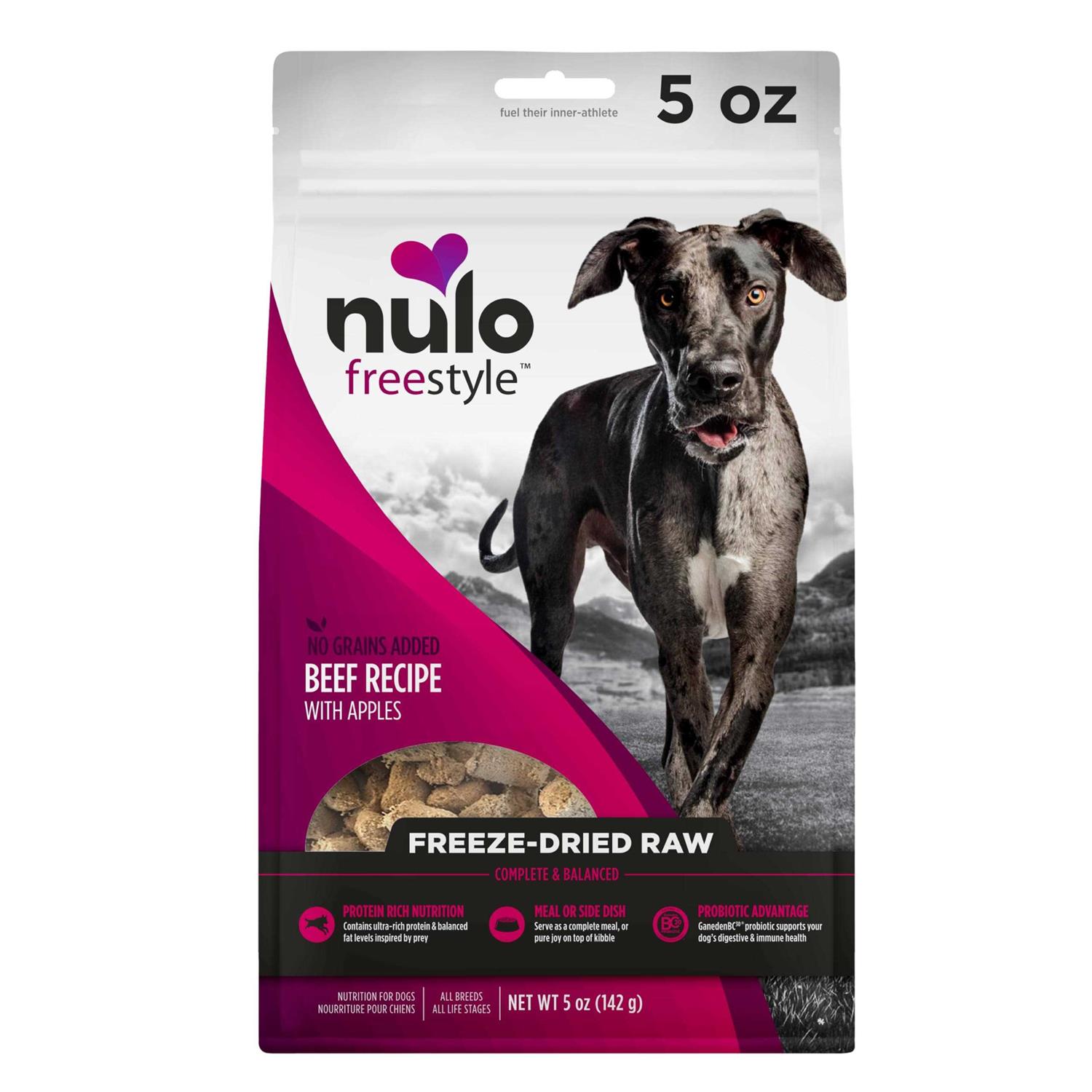 Nulo Freestyle Freeze-Dried Raw Beef with Apples Dog Food - Nail Gallerys