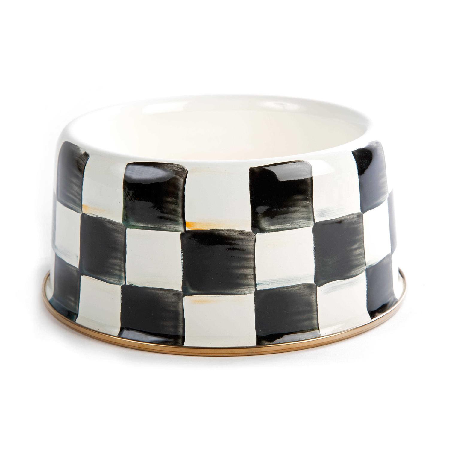 MacKenzie-Childs Check Pet Dish - Nail Gallerys
