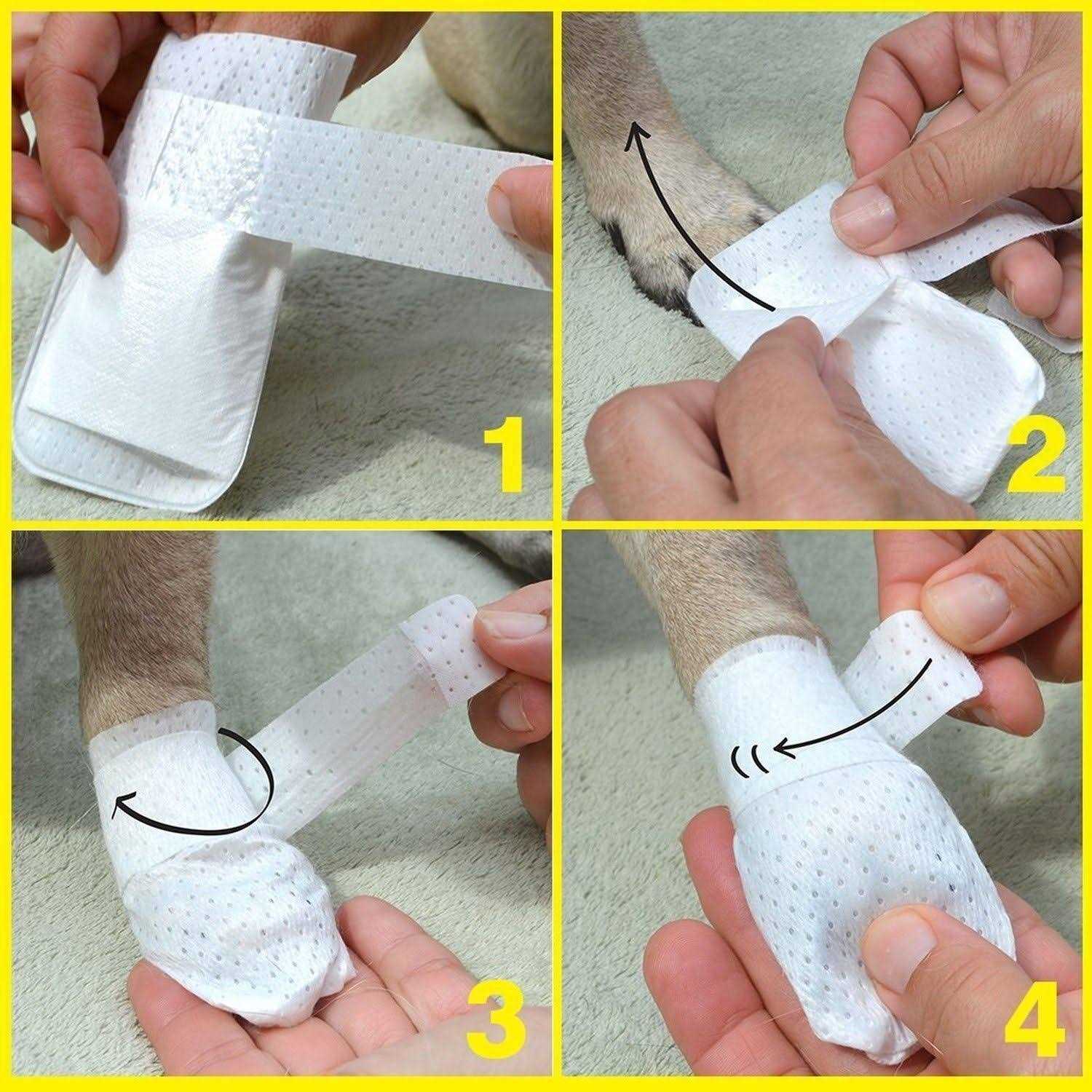 PawFlex Medimitt Paw Bandages for Dogs Cats and Pets Medical Booties - Nail Gallerys