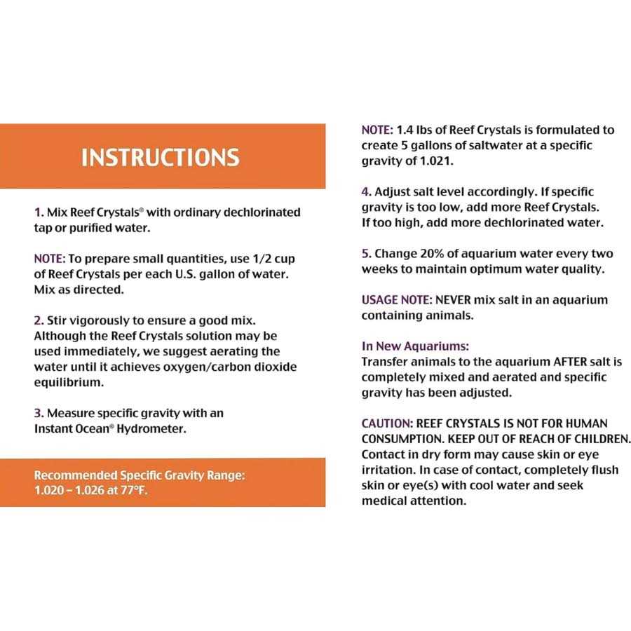 Instant Ocean Reef Crystals Reef Salt - Nail Gallerys