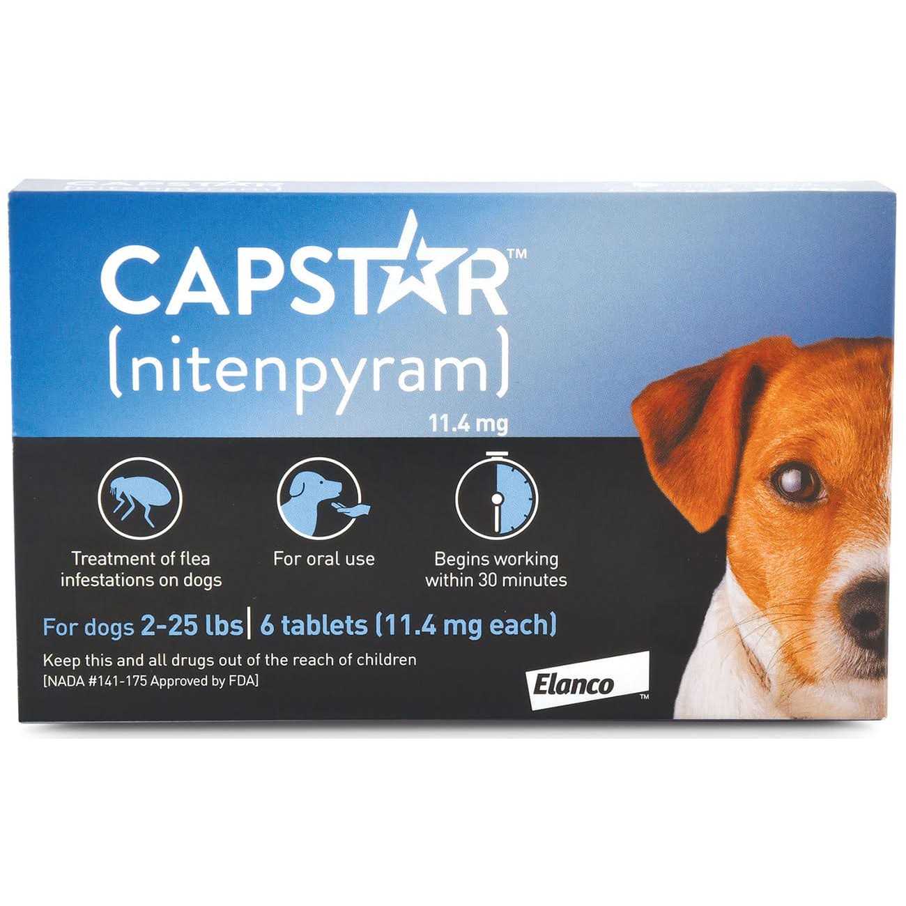 Capstar Flea Treatment for Dogs 2-25 lb - Nail Gallerys