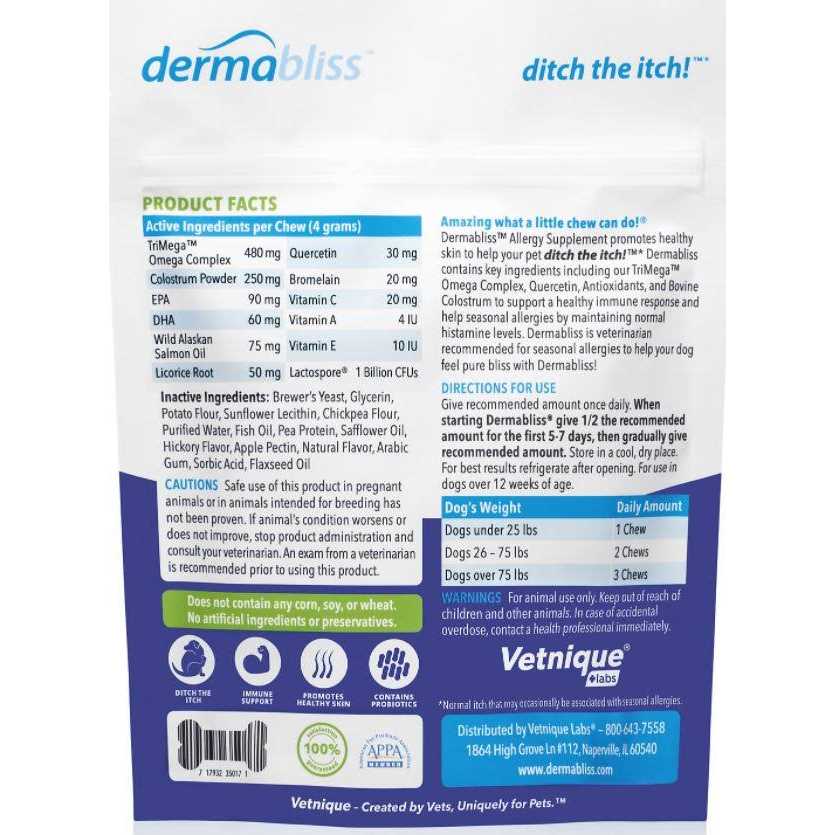 Dermabliss Seasonal Allergy & Immune Soft Chews for Dogs - Nail Gallerys