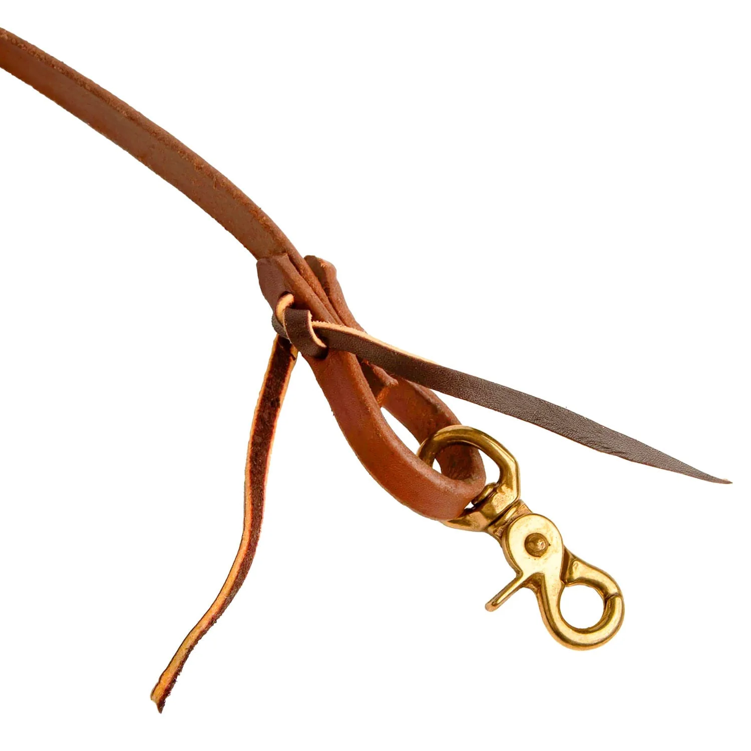Poplar Head Premium Oiled Harness Leather Roping Rein - Nail Gallerys
