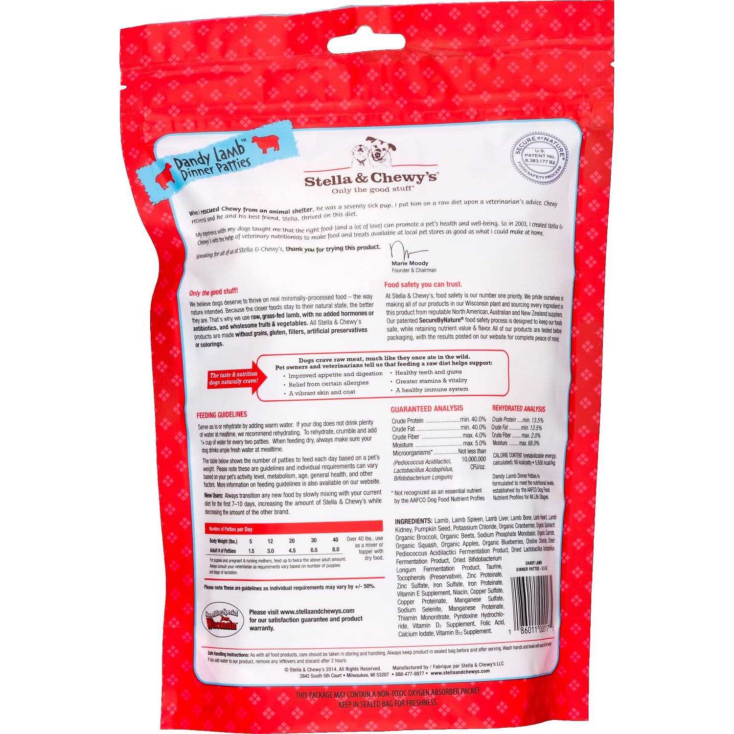 Stella & Chewy’s Dandy Lamb Dinner Patties Freeze-Dried Dog Food - Nail Gallerys