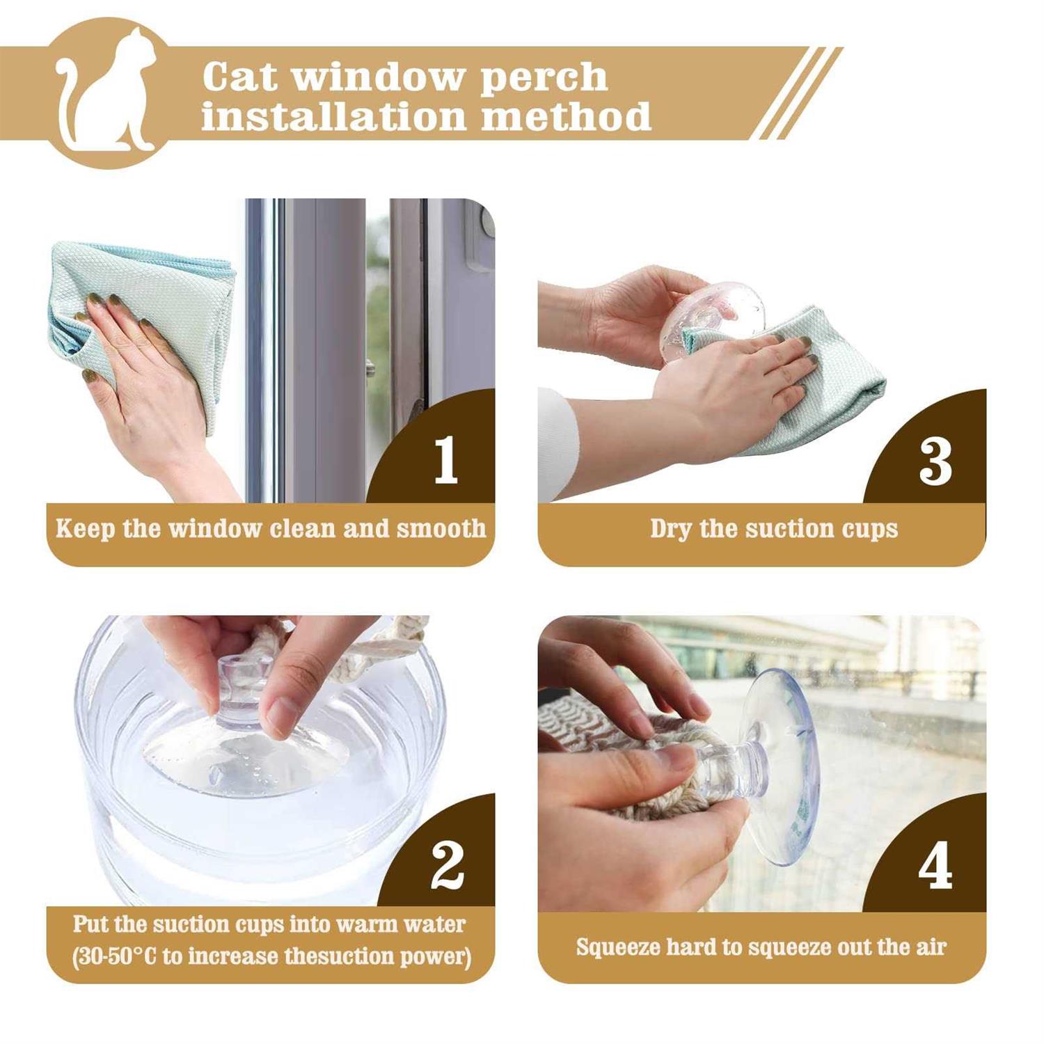 VAEScOL cat window perch macrame cat hammock boho wall mounted pet resting seat bed for sunbathing - Nail Gallerys