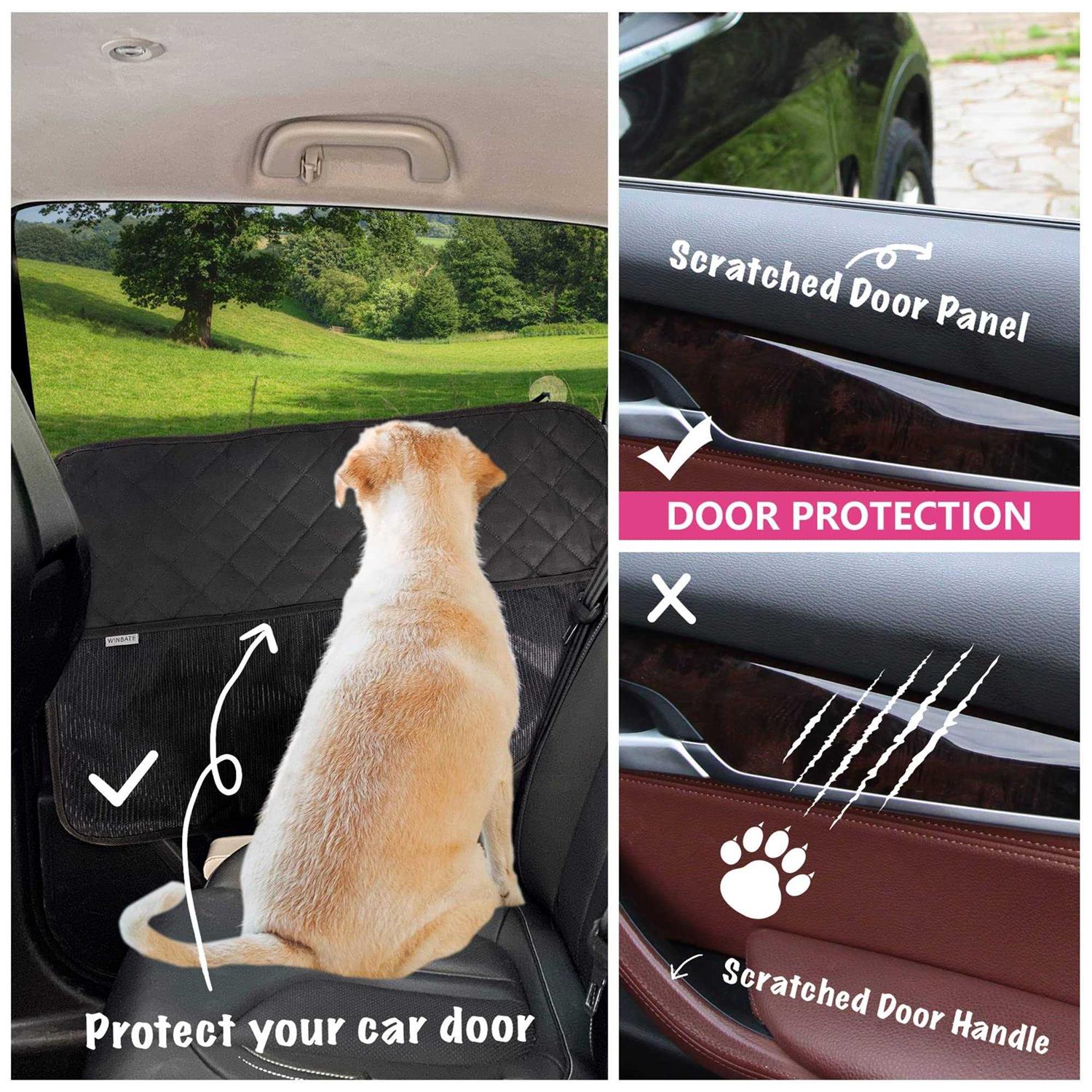 Winbate 2PCS Car Door Protector for Dogs Pet Car Door Cover-Waterproof Scratchproof Nonslip Durable Car Door Protector - Nail Gallerys