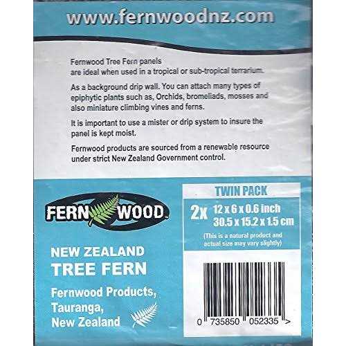 Fern Wood New Zealand Tree Fern Tropical Background Panel Twin Pack - Nail Gallerys