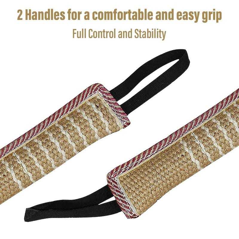 Storystore Dog Tug Toy Dog Training Bite Pillow Jute Bite Toy Best for Tug of War - Nail Gallerys