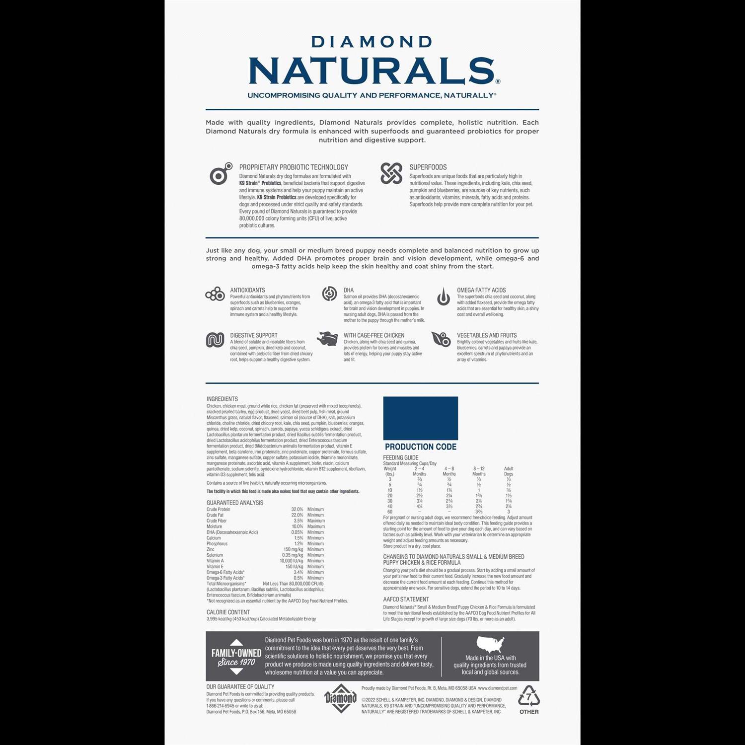 Diamond Naturals Small Breed Puppy Formula Dry Dog Food - Nail Gallerys