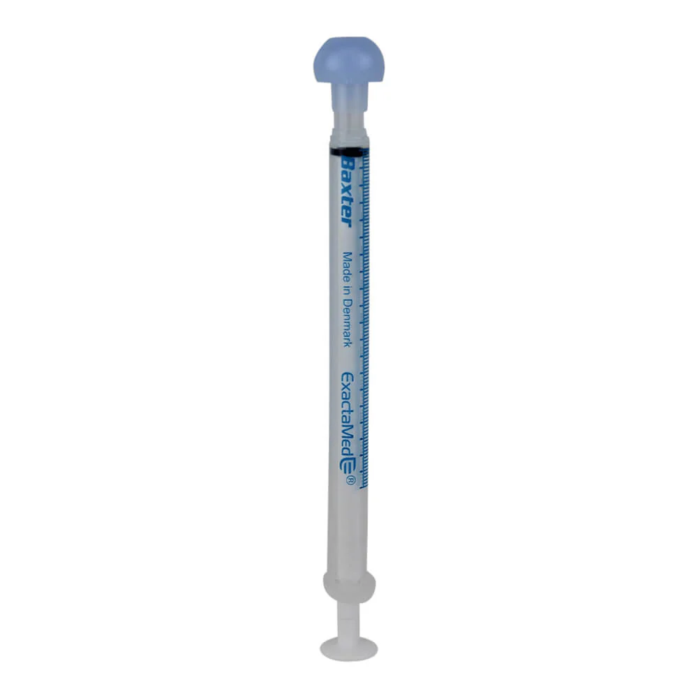 Baxter Oral Syringe, Full Plunger, Clear - Nail Gallerys