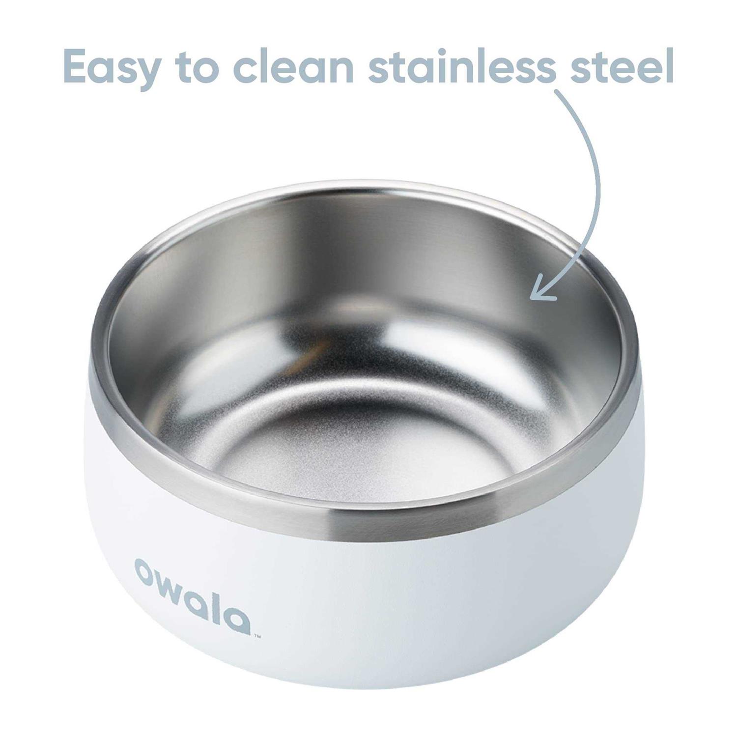 Owala Pet Bowl Durable Stainless Steel Food & Water Bowl Pink - Nail Gallerys