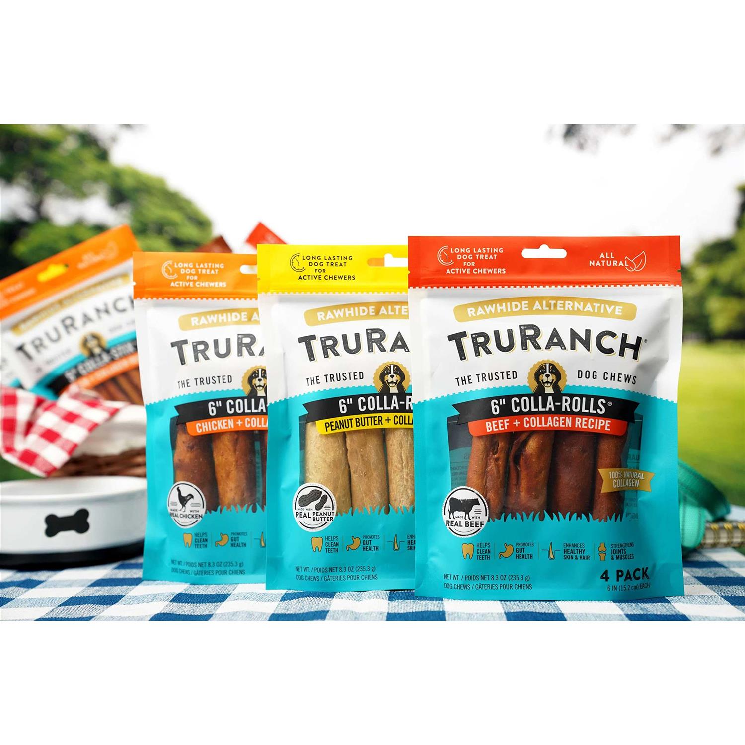 TruRanch 6 Colla-Rolls Beef + Collagen Recipe Dog Chews - Nail Gallerys