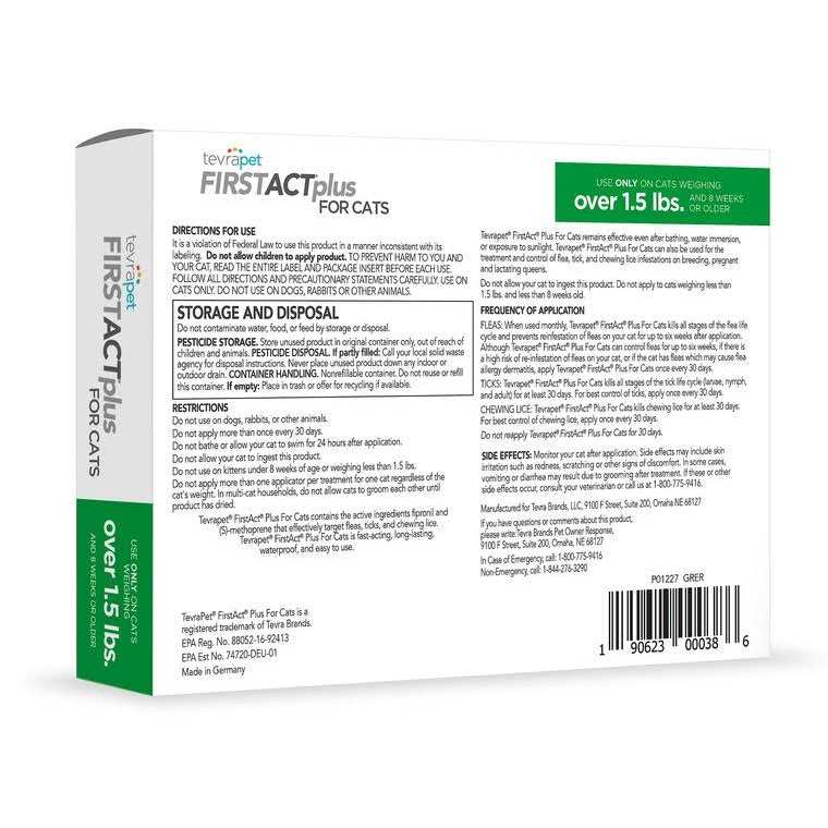 TevraPet FirstAct Plus for Cats Flea and Tick Prevention - Nail Gallerys