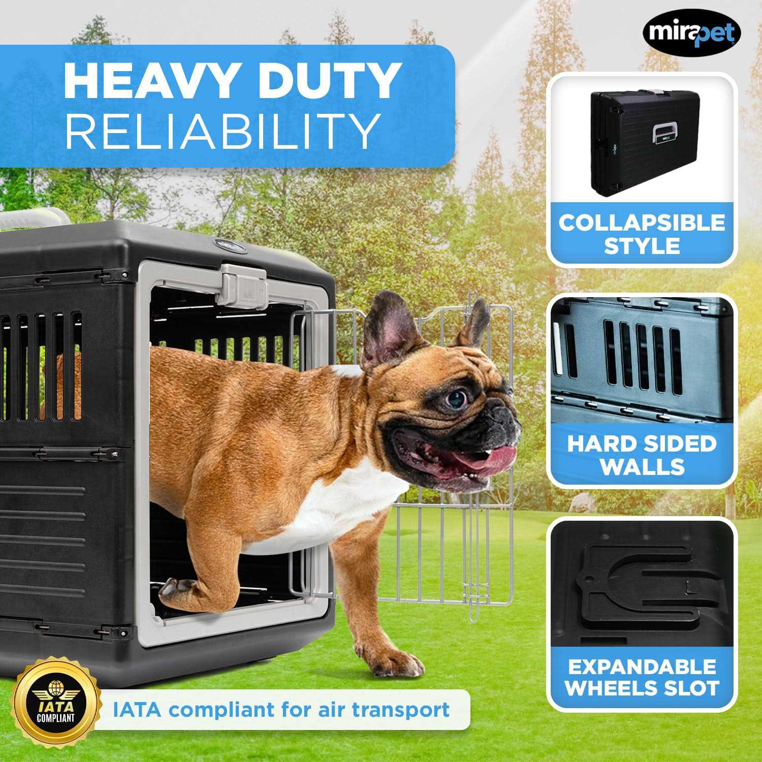 Mirapet USA Pet carriers Airline Tsa Approved Travel crates for Cats and Dogs - Nail Gallerys