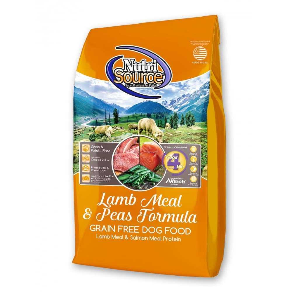 NutriSource Grain Free Lamb Meal Peas Dog Food - Nail Gallerys