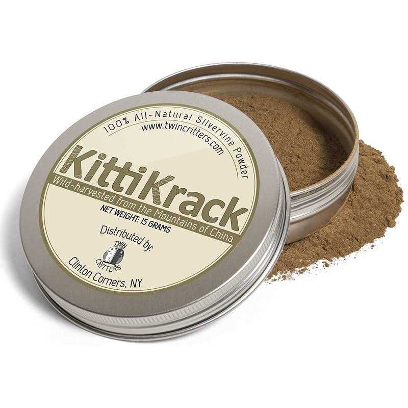 TWINCRITTERS KittiKrack Organic Silvervine Catnip Powder Substitute for Cats & Kittens - Nail Gallerys