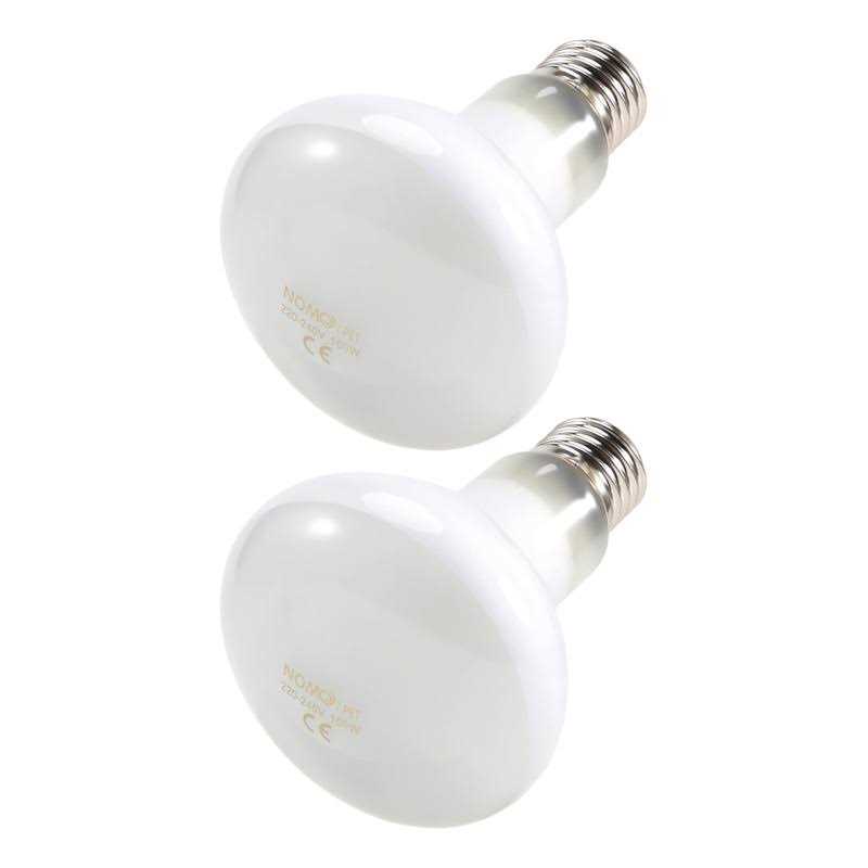 NOMOYPET 2 Pack Reptile Uvb Uva Heat Lamp Bulb For Truly Like Heat For Reptile - Nail Gallerys