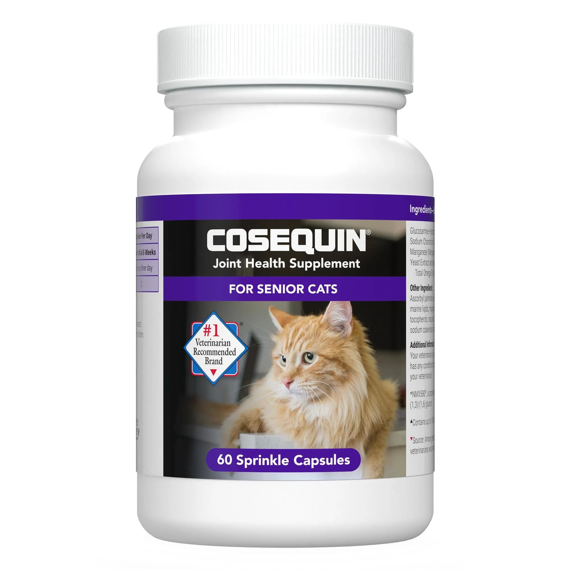 Nutramax Cosequin Senior Joint Health Supplement for Cats, 60 Sprinkle Capsules - Nail Gallerys