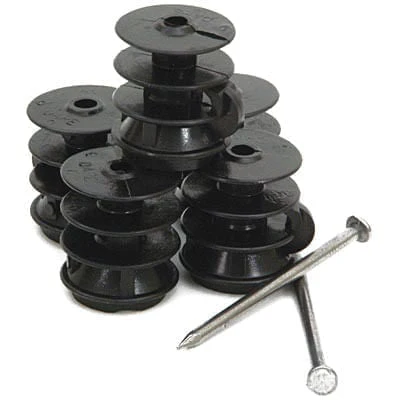 Wood Post Insulators 25 Pack - Nail Gallerys