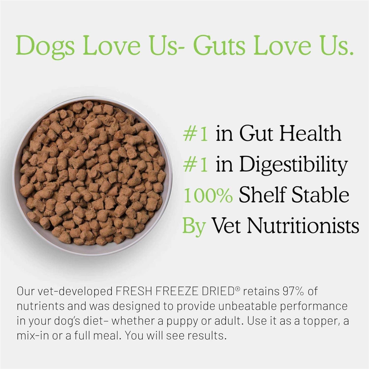 Get Joy Gut Health Fresh Freeze Dried Raw Meal, Beef Recipe Bag, Dog Food for Dogs of All Breeds and Life Stages - Nail Gallerys