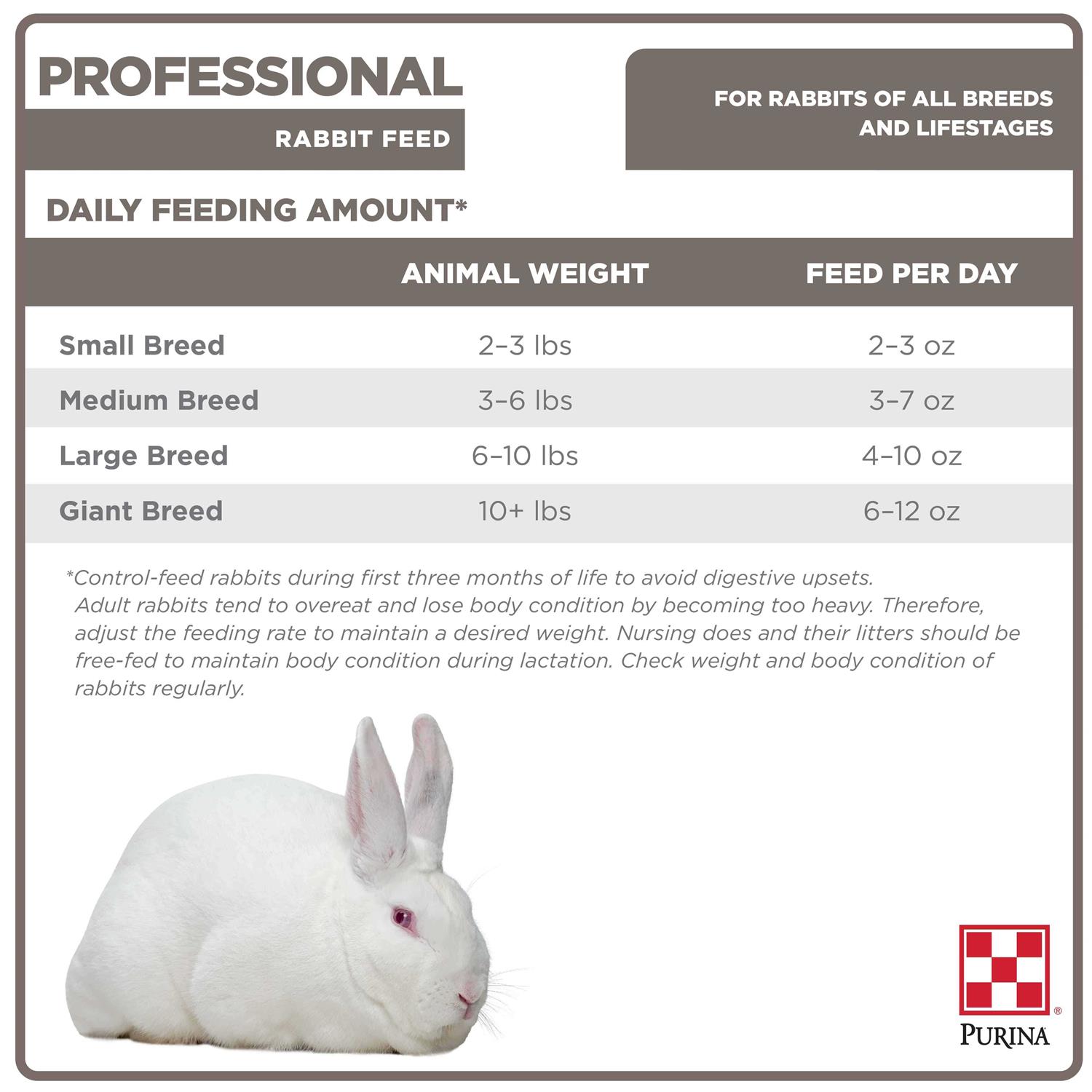 Purina Professional Rabbit Feed - Nail Gallerys