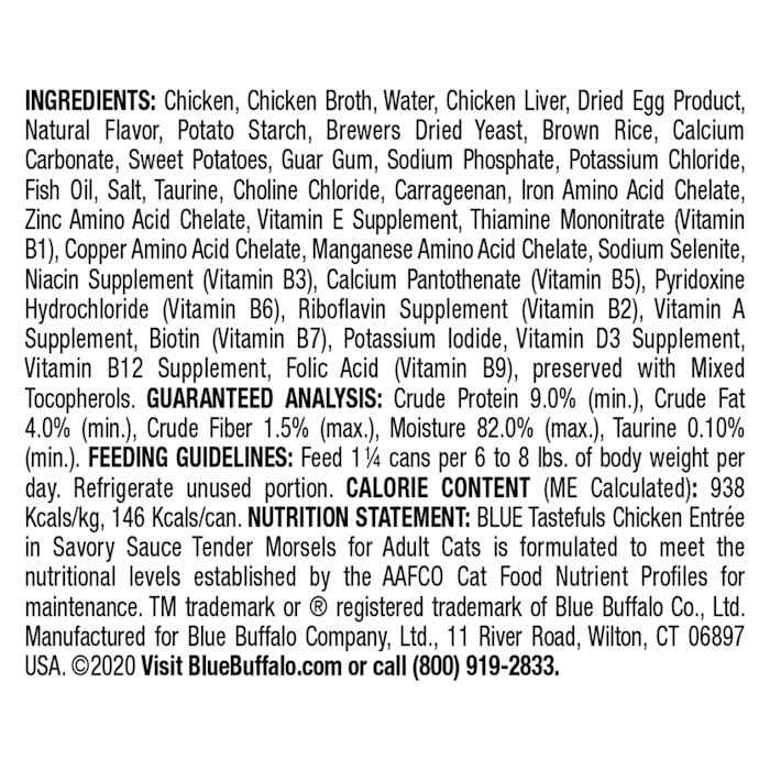 Blue Buffalo Tastefuls Cat Food Entree - Nail Gallerys