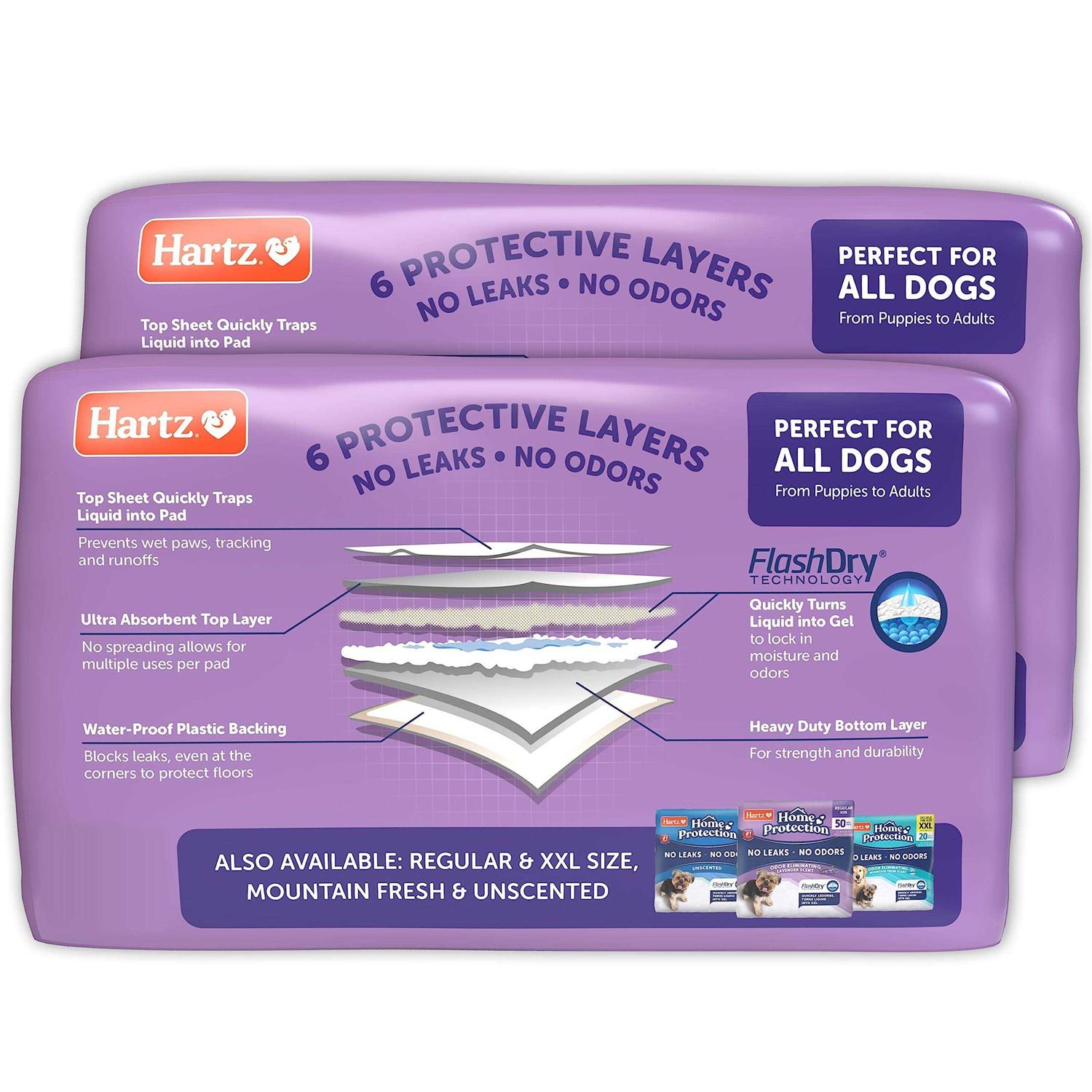 Hartz Home Protection Lavender Scent Odor Eliminating Dog Pads - Nail Gallerys